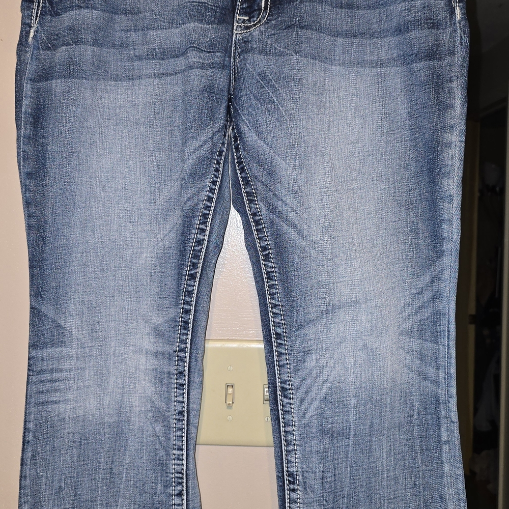 Miss Me Blue Flare Wide Leg Jeans